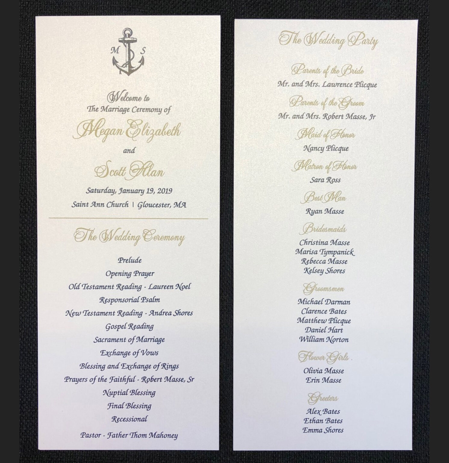 Programs Emerald Invitations